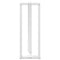 vidaXL Bar Table Legs T-Shaped 2 pcs White 40x35x(110-111) cm Steel