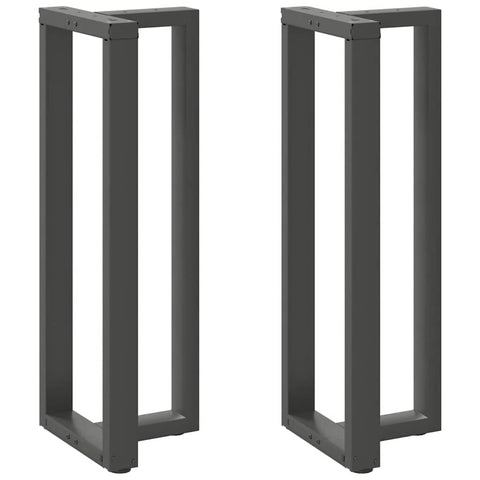 vidaXL Bar Table Legs T-Shaped 2 pcs Anthracite 40x35x(110-111) cm Steel