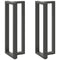 vidaXL Bar Table Legs T-Shaped 2 pcs Anthracite 40x35x(110-111) cm Steel