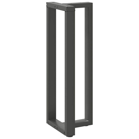 vidaXL Bar Table Legs T-Shaped 2 pcs Anthracite 40x35x(110-111) cm Steel
