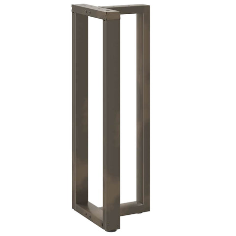 vidaXL Bar Table Legs T-Shaped 2 pcs Natural Steel 40x35x(110-111) cm Steel