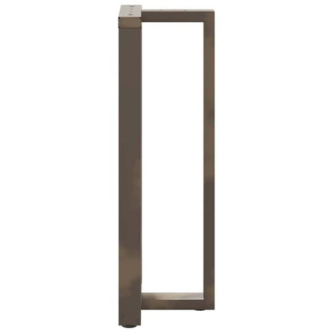 vidaXL Bar Table Legs T-Shaped 2 pcs Natural Steel 40x35x(110-111) cm Steel