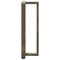 vidaXL Bar Table Legs T-Shaped 2 pcs Natural Steel 40x35x(110-111) cm Steel