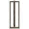 vidaXL Bar Table Legs T-Shaped 2 pcs Natural Steel 40x35x(110-111) cm Steel