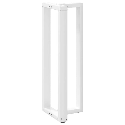 vidaXL Bar Table Legs T-Shaped 2 pcs White 50x35x(110-111) cm Steel