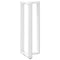 vidaXL Bar Table Legs T-Shaped 2 pcs White 50x35x(110-111) cm Steel