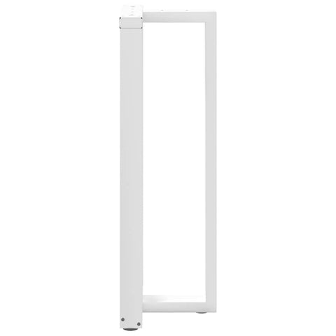 vidaXL Bar Table Legs T-Shaped 2 pcs White 50x35x(110-111) cm Steel
