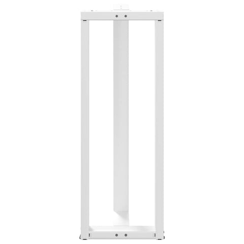 vidaXL Bar Table Legs T-Shaped 2 pcs White 50x35x(110-111) cm Steel