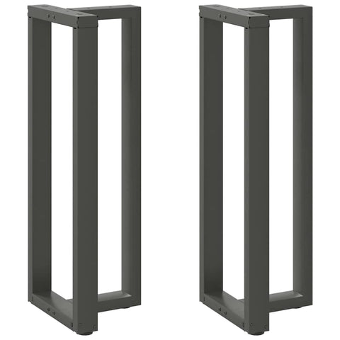 vidaXL Bar Table Legs T-Shaped 2 pcs Anthracite 50x35x(110-111) cm Steel