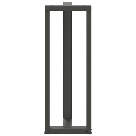 vidaXL Bar Table Legs T-Shaped 2 pcs Anthracite 50x35x(110-111) cm Steel