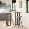 vidaXL Bar Table Legs T-Shaped 2 pcs Natural Steel 50x35x(110-111) cm Steel