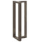 vidaXL Bar Table Legs T-Shaped 2 pcs Natural Steel 50x35x(110-111) cm Steel