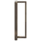vidaXL Bar Table Legs T-Shaped 2 pcs Natural Steel 50x35x(110-111) cm Steel