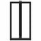 vidaXL Bar Table Legs T-Shaped 2 pcs Black 60x35x(110-111) cm Steel