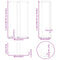 vidaXL Bar Table Legs T-Shaped 2 pcs Black 60x35x(110-111) cm Steel