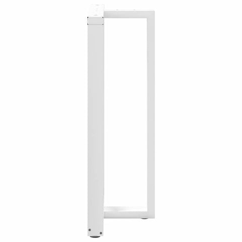 vidaXL Bar Table Legs T-Shaped 2 pcs White 60x35x(110-111) cm Steel