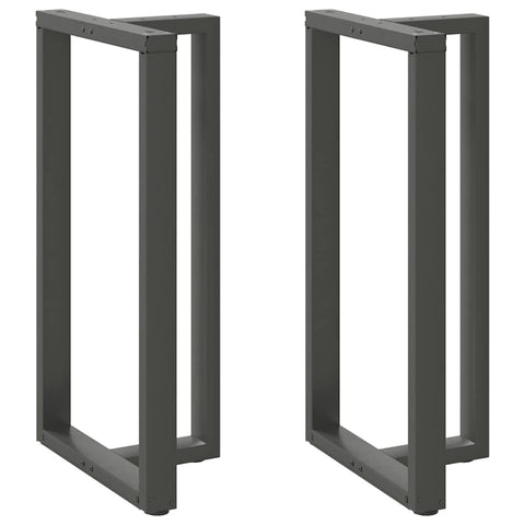 vidaXL Bar Table Legs T-Shaped 2 pcs Anthracite 60x35x(110-111) cm Steel