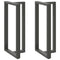 vidaXL Bar Table Legs T-Shaped 2 pcs Anthracite 60x35x(110-111) cm Steel