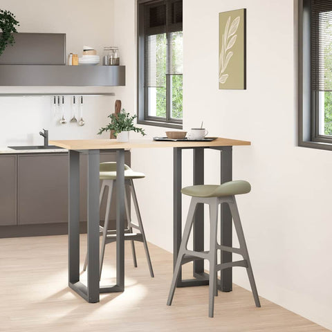 vidaXL Bar Table Legs T-Shaped 2 pcs Anthracite 60x35x(110-111) cm Steel