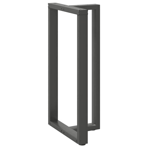 vidaXL Bar Table Legs T-Shaped 2 pcs Anthracite 60x35x(110-111) cm Steel