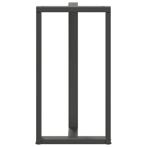 vidaXL Bar Table Legs T-Shaped 2 pcs Anthracite 60x35x(110-111) cm Steel