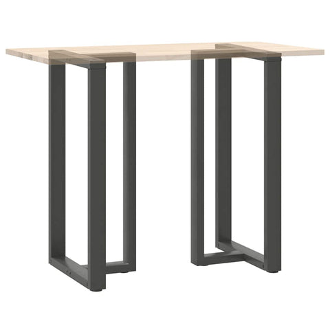 vidaXL Bar Table Legs T-Shaped 2 pcs Anthracite 60x35x(110-111) cm Steel