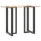 vidaXL Bar Table Legs T-Shaped 2 pcs Anthracite 60x35x(110-111) cm Steel