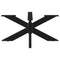 vidaXL Coffee Table Leg Spider Shape Black 98x58x(42-43) cm Steel