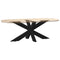 vidaXL Coffee Table Leg Spider Shape Black 98x58x(42-43) cm Steel