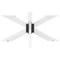 vidaXL Coffee Table Leg Spider Shape White 98x58x(42-43) cm Steel