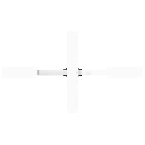 vidaXL Coffee Table Leg Spider Shape White 98x58x(42-43) cm Steel