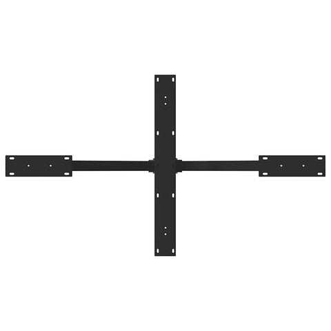 vidaXL Dining Table Leg Spider Shape Black 120x68x(72-73) cm Steel