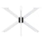vidaXL Dining Table Leg Spider Shape White 120x68x(72-73) cm Steel