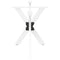 vidaXL Dining Table Leg Spider Shape White 120x68x(72-73) cm Steel