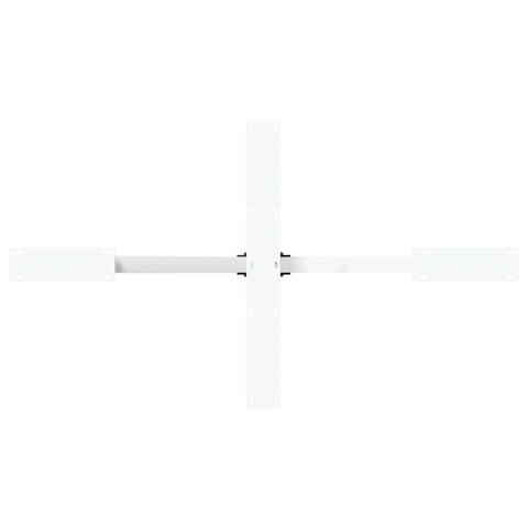 vidaXL Dining Table Leg Spider Shape White 120x68x(72-73) cm Steel