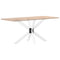 vidaXL Dining Table Leg Spider Shape White 120x68x(72-73) cm Steel