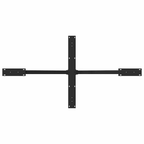 vidaXL Dining Table Leg Spider Shape Black 150x78x(72-73) cm Steel
