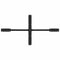 vidaXL Dining Table Leg Spider Shape Black 150x78x(72-73) cm Steel