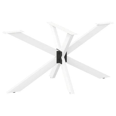 vidaXL Dining Table Leg Spider Shape White 150x78x(72-73) cm Steel