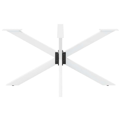 vidaXL Dining Table Leg Spider Shape White 150x78x(72-73) cm Steel