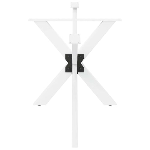 vidaXL Dining Table Leg Spider Shape White 150x78x(72-73) cm Steel