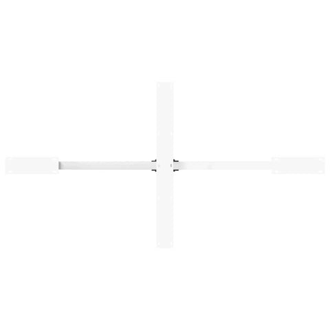 vidaXL Dining Table Leg Spider Shape White 150x78x(72-73) cm Steel