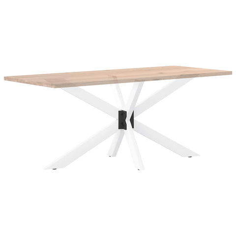 vidaXL Dining Table Leg Spider Shape White 150x78x(72-73) cm Steel