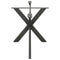 vidaXL Dining Table Leg Spider Shape Anthracite 150x78x(72-73) cm Steel
