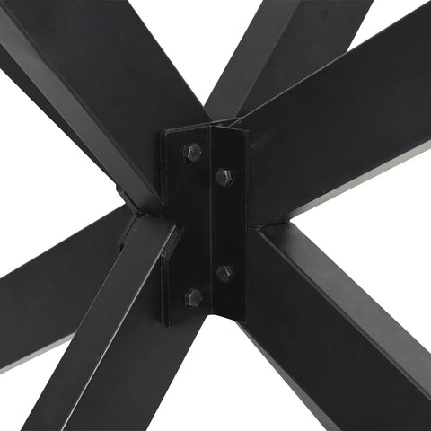 vidaXL Dining Table Leg Spider Shape Anthracite 150x78x(72-73) cm Steel