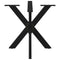 vidaXL Dining Table Leg Spider Shape Black 85x85x(72-73) cm Steel