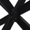 vidaXL Dining Table Leg Spider Shape Black 85x85x(72-73) cm Steel