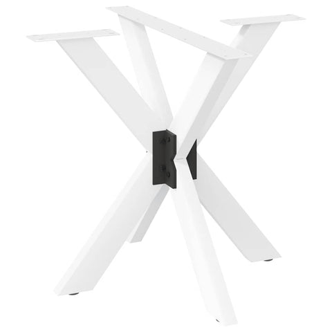 vidaXL Dining Table Leg Spider Shape White 85x85x(72-73) cm Steel