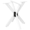 vidaXL Dining Table Leg Spider Shape White 85x85x(72-73) cm Steel