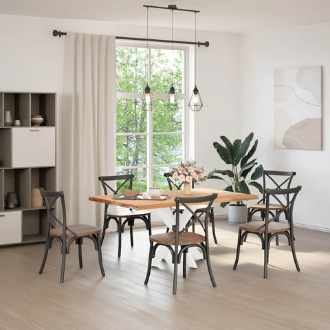 vidaXL Dining Table Leg Spider Shape White 85x85x(72-73) cm Steel